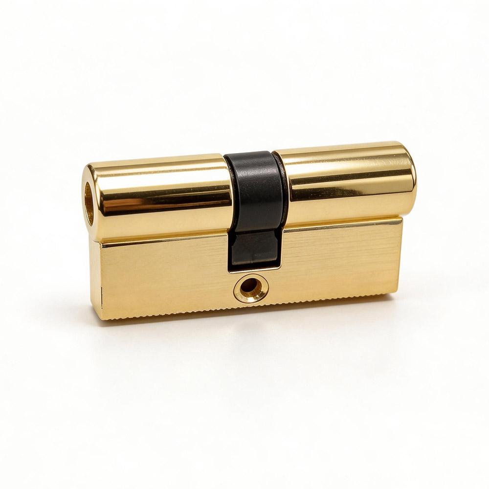 Large 60-inch bright golden s-slot double opening